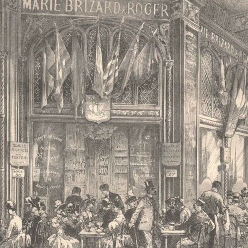 Дегустационный бар дома Marie Brizard & Roger на Всемирной выставке 1889 года