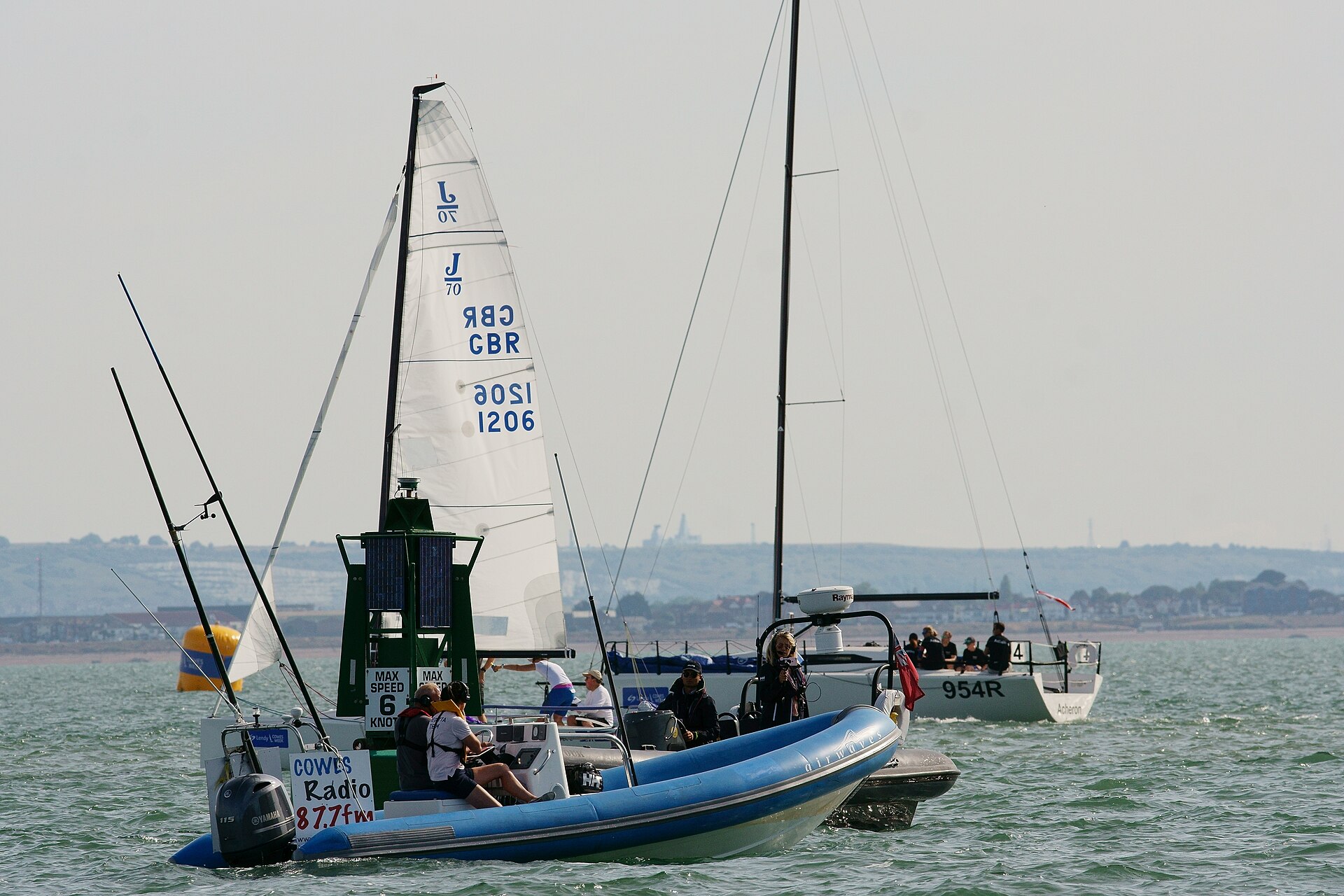 Парусная регата Cowes Week (Великобритания) — одно из соревнований, которые десятилетиями поддерживает Mount Gay; иллюстрация парусной культуры бренда