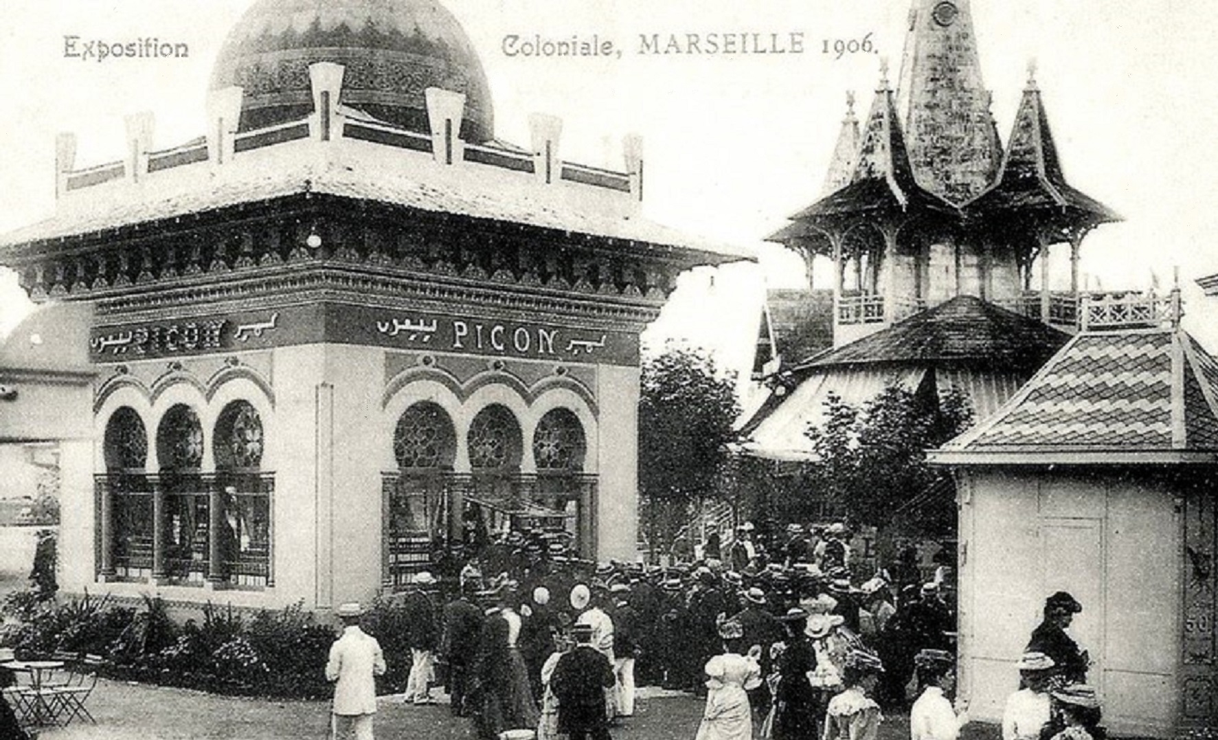 Павильон Amer Picon на колониальной выставке в Марселе, 1906 год — колониальный контекст бренда