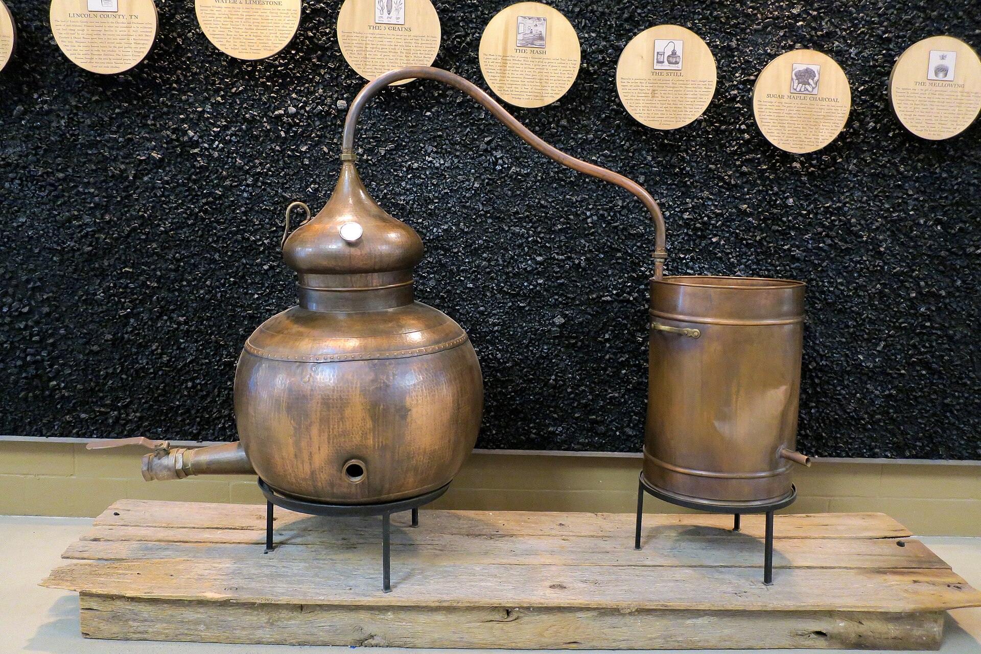 Pot still на винокурне Nearest Green Distillery